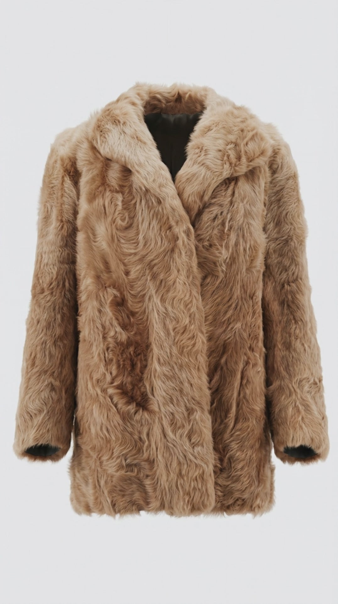 Real Fur Vintage Box Jacket – Preloved Statement Coat